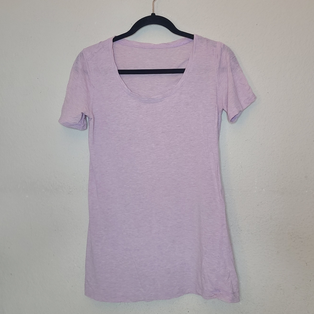 #36 Lululemon Pink/Lavender Athletic Short Sleeve Shirt